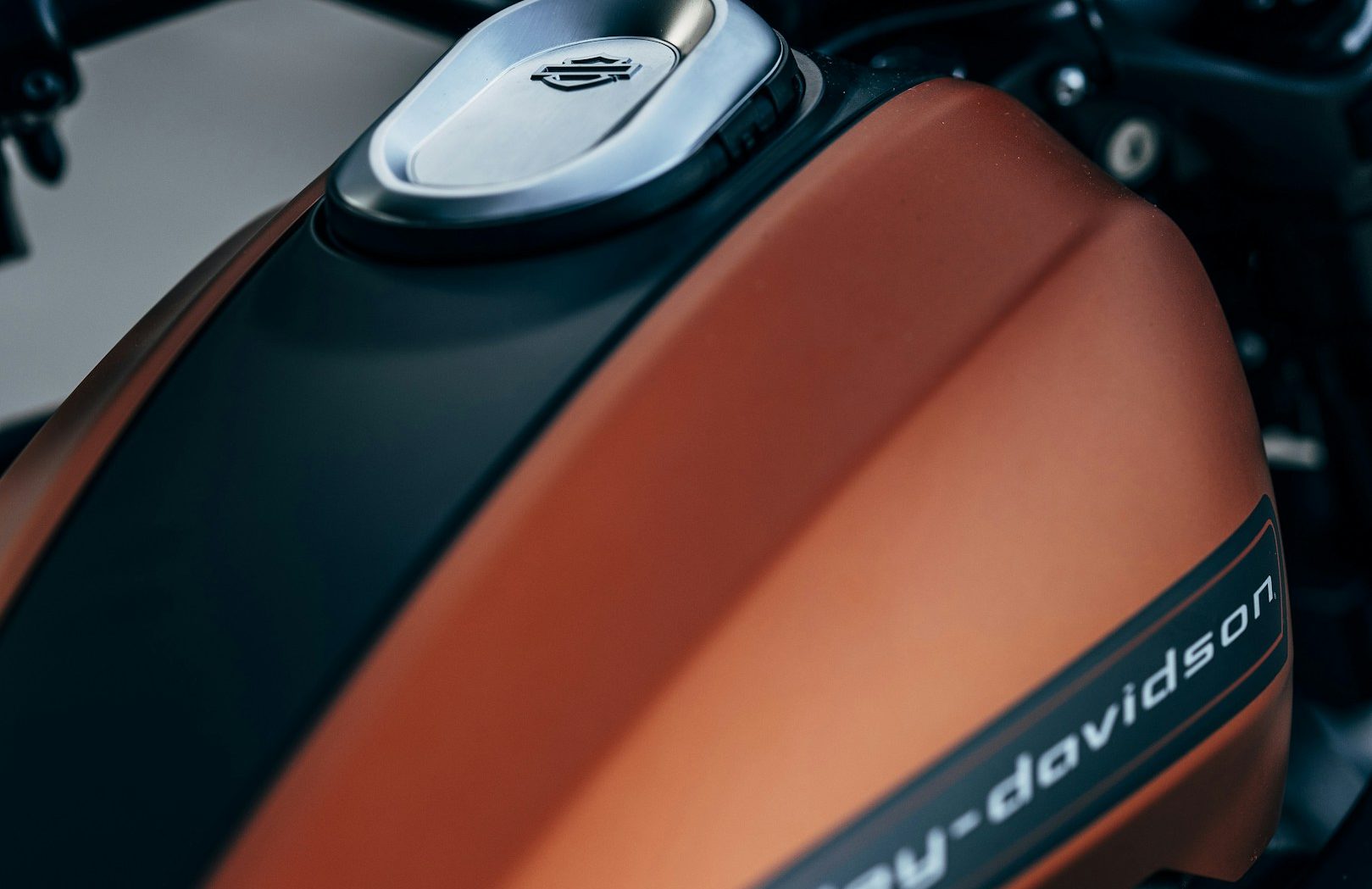 Individuell lackiertes Motorrad